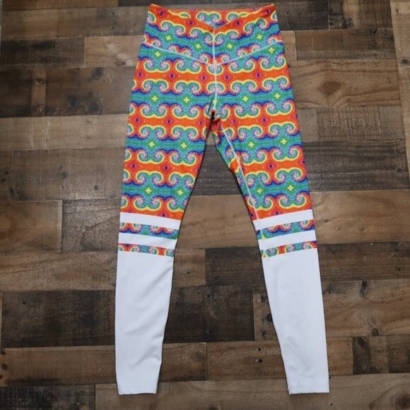 Heiress Equine by Fallon Taylor Womans XL Tie Dye Leggings Athletic Gym - Picture 1 of 6